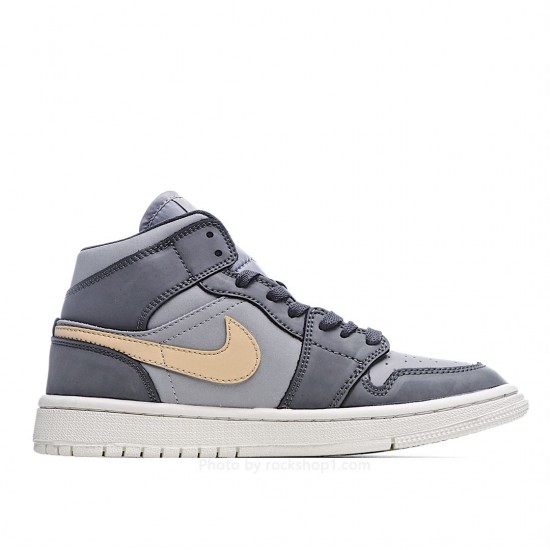 Wmns Air Jordan 1 Mid 'Iron Grey Onyx'