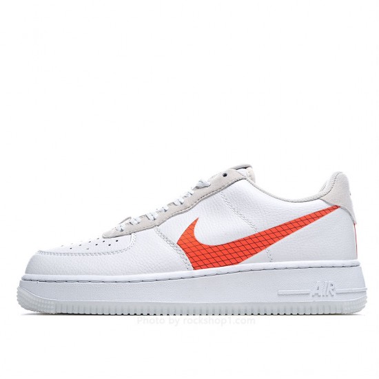 Nike Air Force 1 07 LV8 Luminous Low Top White Orange