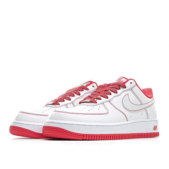 Nike Air Force 1 07 White Red Low Top 3M Reflective