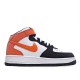 Nike Air Force 1 Mid Mid Top Black And White Orange