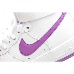 Nike Air Force 1 High '07 White and Purple High Top