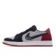 Air Jordan 1 Retro low Flyknit AJ1 Low Black Black And Red