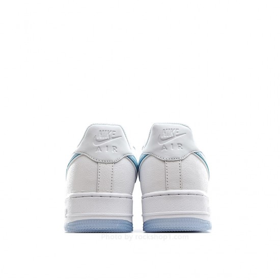 Nike Air Force 1 Sneakers White and Blue 3M Reflective