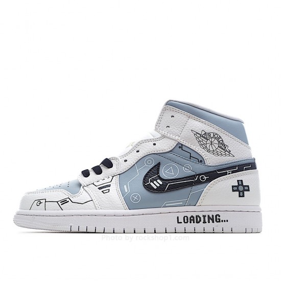 Air Jordan 1 Mid Video Game Series AJ Mid Basketball Shoes