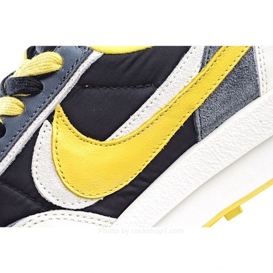 Nike UNDERCOVER x sacai x Nike LDWaffle Double Hook White Black Yellow