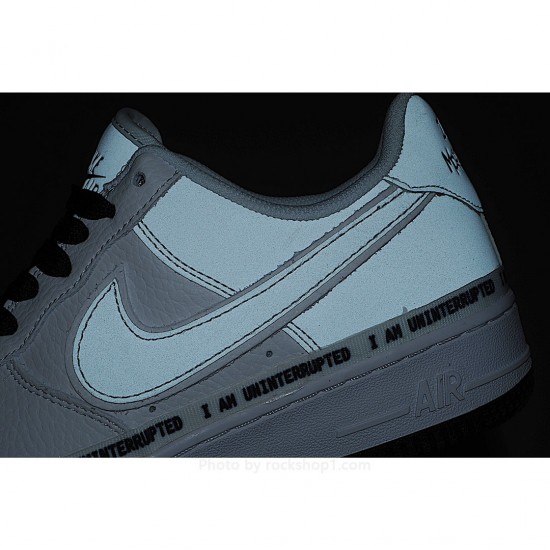 NikeUninterruptedNike Air Force 1" White Chalkboard Sneakers