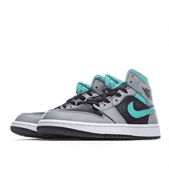 Air Jordan 1 Mid 'Grey Aqua'