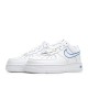 Fragment Design x Nike Air Force 1 Low White and Blue Low Top 3M Reflective