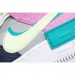 Nike WMNS Air Force 1 Shadow Black Pink Green