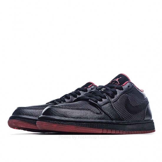 Air Jordan 1 Retro Low 'Black Silver Red'