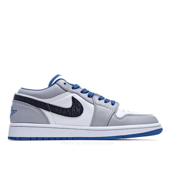 Air Jordan 1 Low 'True Blue Cement'