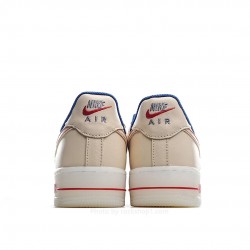 Nike Air Force1 Beige Low-Top Sneakers