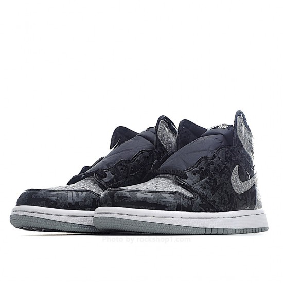 Air Jordan 1 High OG AJ1 High Top Series Black Grey