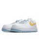 Nike Air Force 1 Low Low Top White Yellow Blue