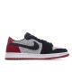 Air Jordan 1 Retro low Flyknit AJ1 Low Black Black And Red