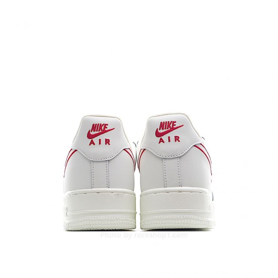 Nike Air Force 1 07 Beige Red