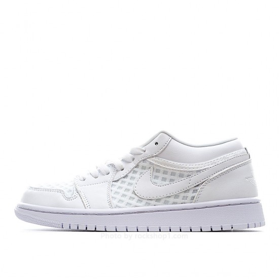 Wmns Air Jordan 1 Low Breathe 'Triple White'