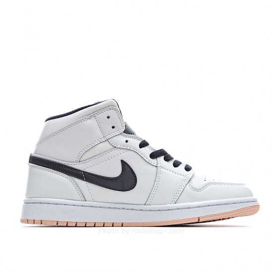 Air Jordan 1 Mid GS 'White Arctic Orange'