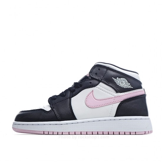 Air Jordan 1 Mid GS 'White Light Arctic Pink'