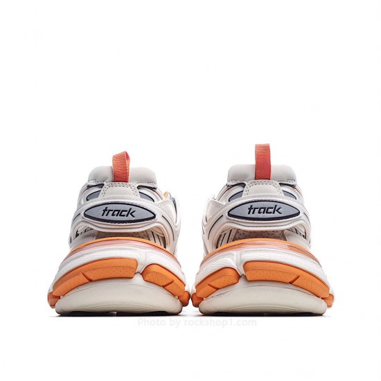 Balenciaga Sneaker Tess s.Gomma MAILLE WHITE/ORANGE